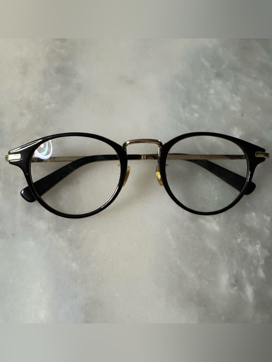 MCM Eyeglasses Black & Gold Round Full Rim Frames main image 6